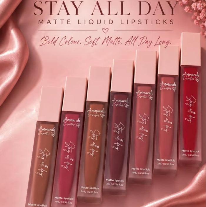 'Stay all day' Matte lipsticks