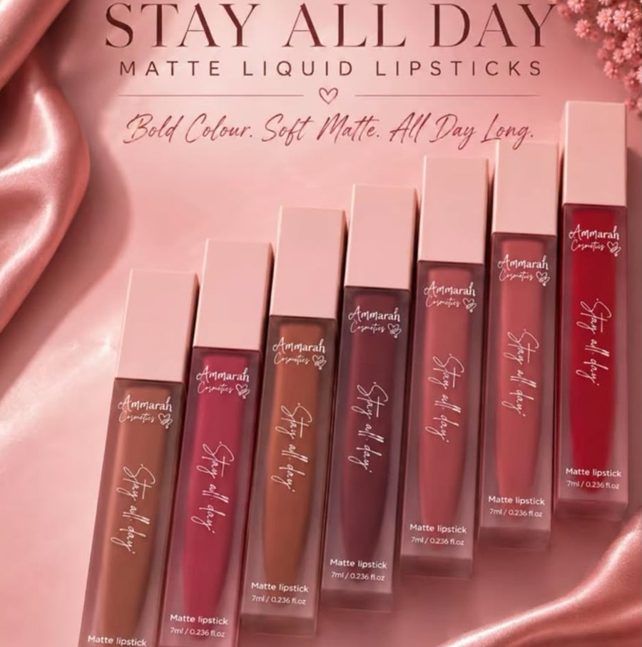 'Stay all day' Matte lipsticks