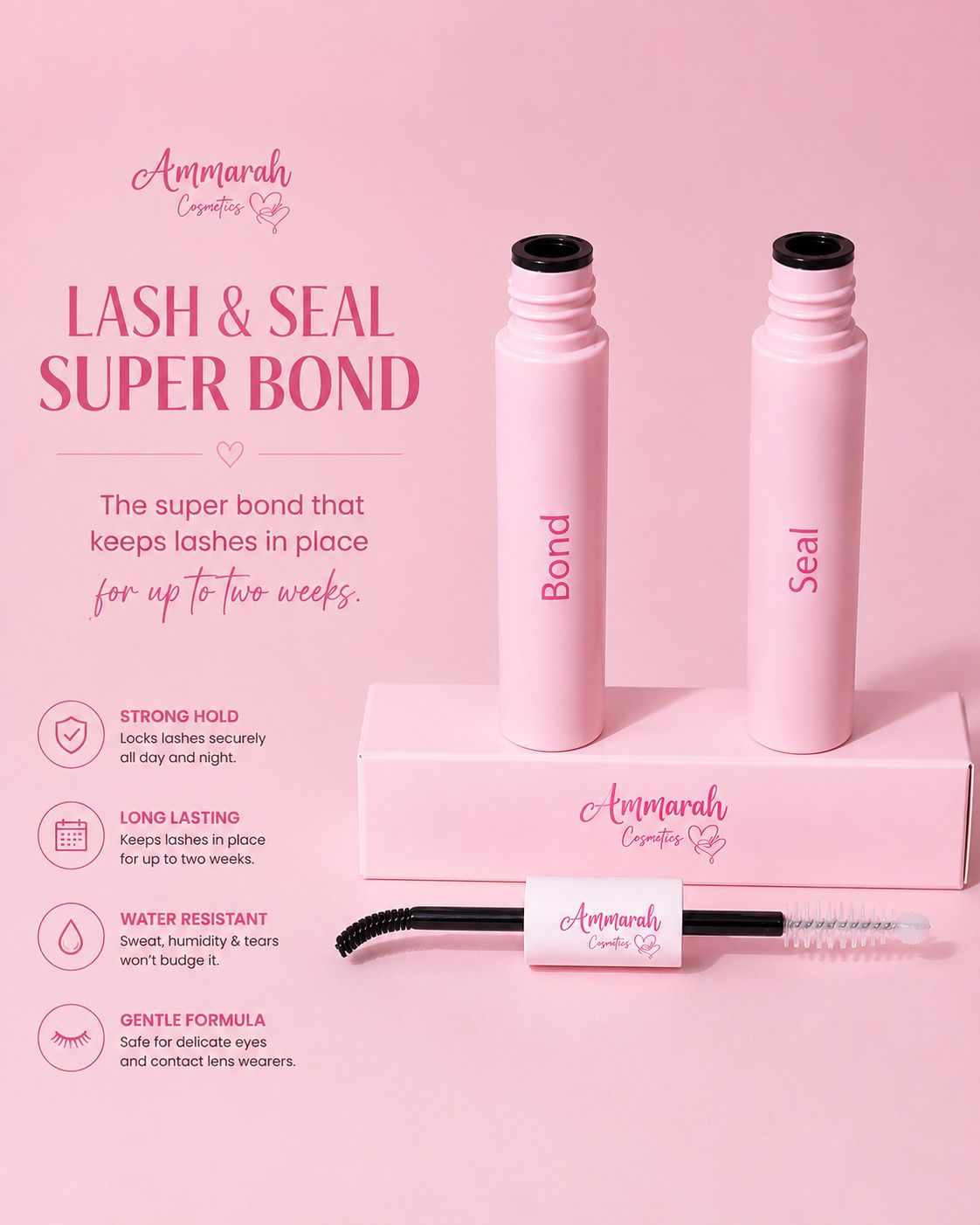 Cluster lash bond and seal