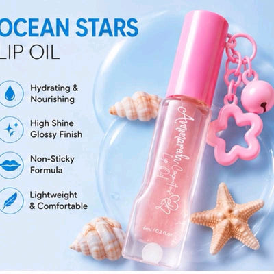 Fruity lipoils with cute star key chain