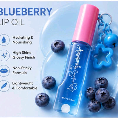 Fruity lipoils with cute star key chain