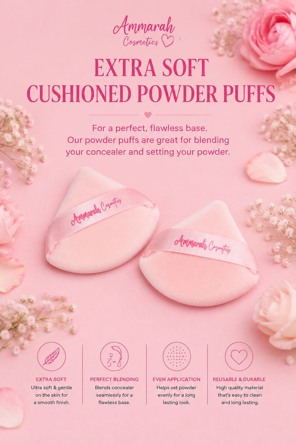 Pink Powder puff
