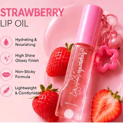 Fruity lipoils with cute star key chain
